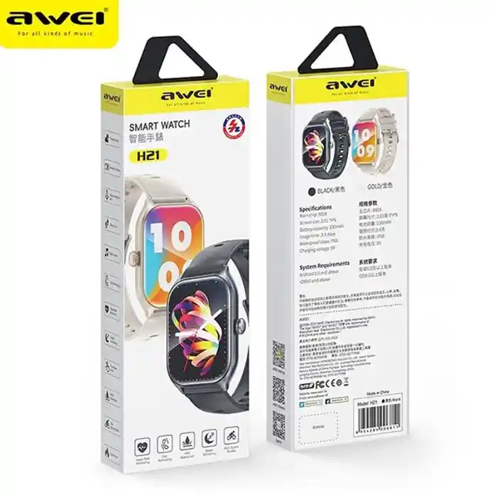 Awei H21 Multifunctional  Men Women 2.0 1inch IPS Display Smart watch